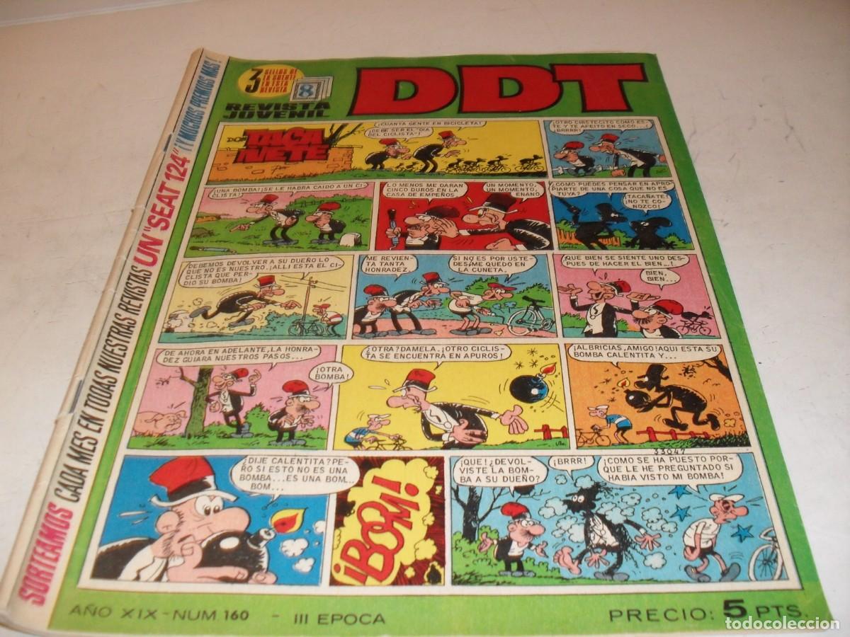 Tebeos: DDT 2&ordf; EPOCA N&ordm; 160,CON AVENTURA EN EL OESTE,DE MARK TWAINN,DE 551,BRUGUERA,1967