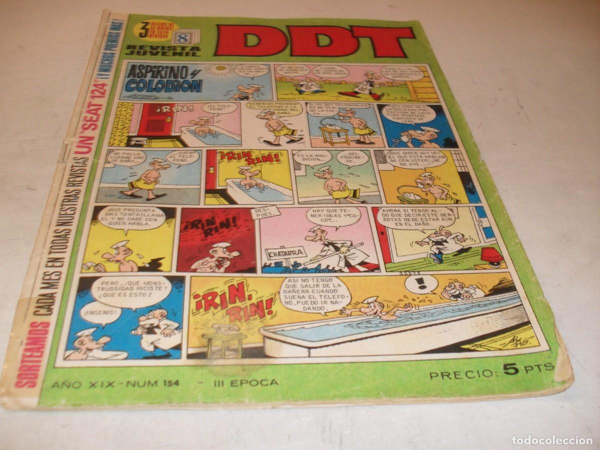 Tebeos: DDT 2&ordf; EPOCA N&ordm; 154,CON AVENTURA EN EL OESTE,DE MARK TWAINN,DE 551,BRUGUERA,1967