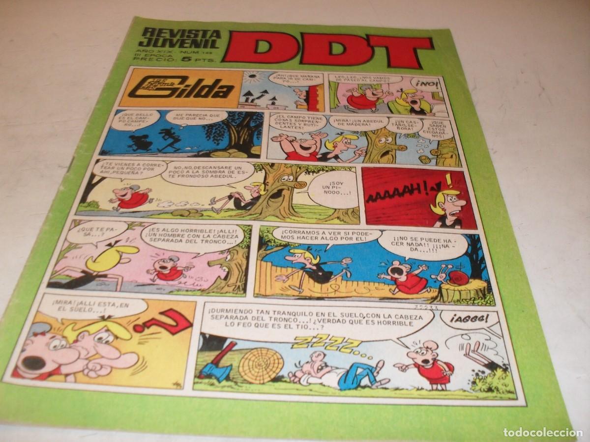 Tebeos: DDT 2&ordf; EPOCA N&ordm; 149,EN INTERIOR ANUNCIO A TODA PAGINA DE GRAN PULGARCITO,DE 551,BRUGUERA,1967