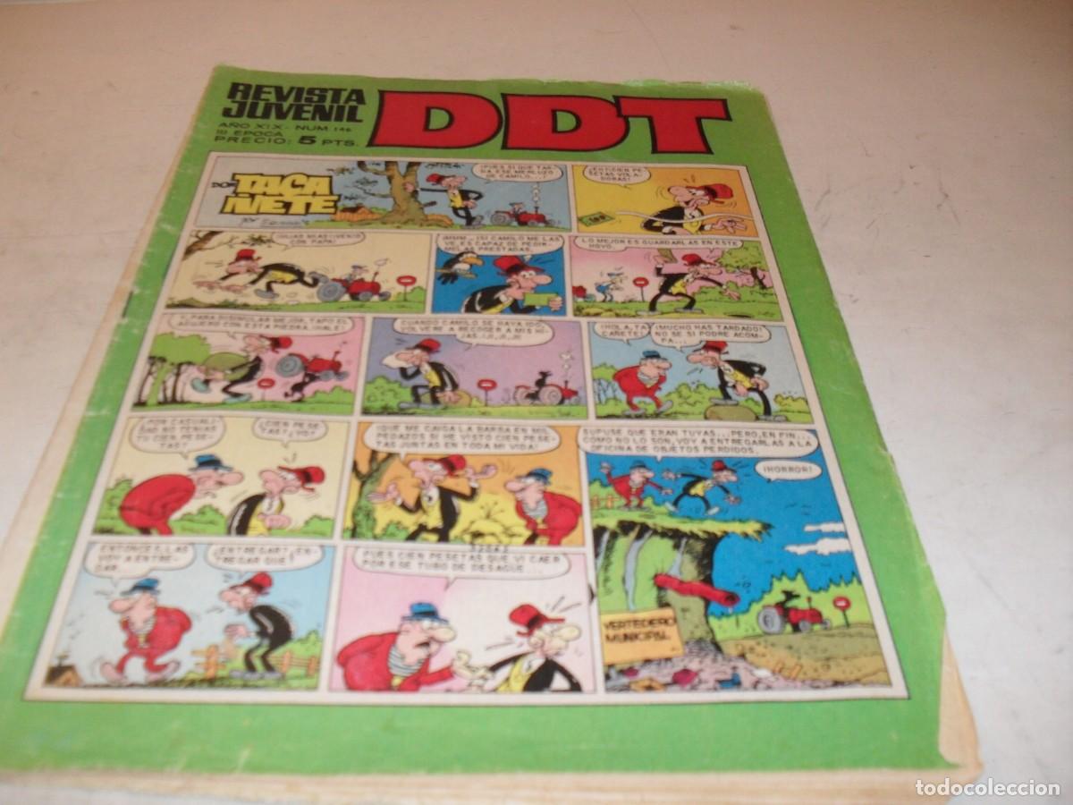 Tebeos: DDT 2&ordf; EPOCA N&ordm; 144,CON LA PANDILLA CU CUX PLAZ,DE SCHMIDT,DE 551,BRUGUERA,1967