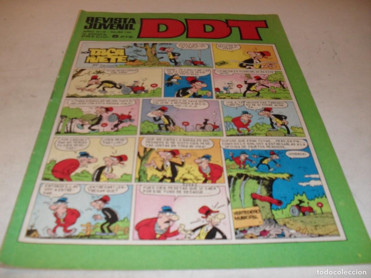 Tebeos: DDT 2&ordf; EPOCA N&ordm; 146,CON LA ISLA DE NUNCA MAS,DE VICTOR MORA,DE 551,BRUGUERA,1967