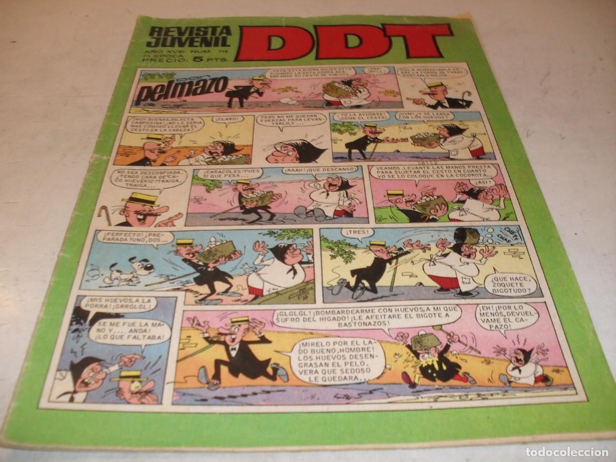Tebeos: DDT 2&ordf; EPOCA N&ordm; 115,CON ASTERIX Y LA HOZ DE ORO,DE 551,BRUGUERA,1967