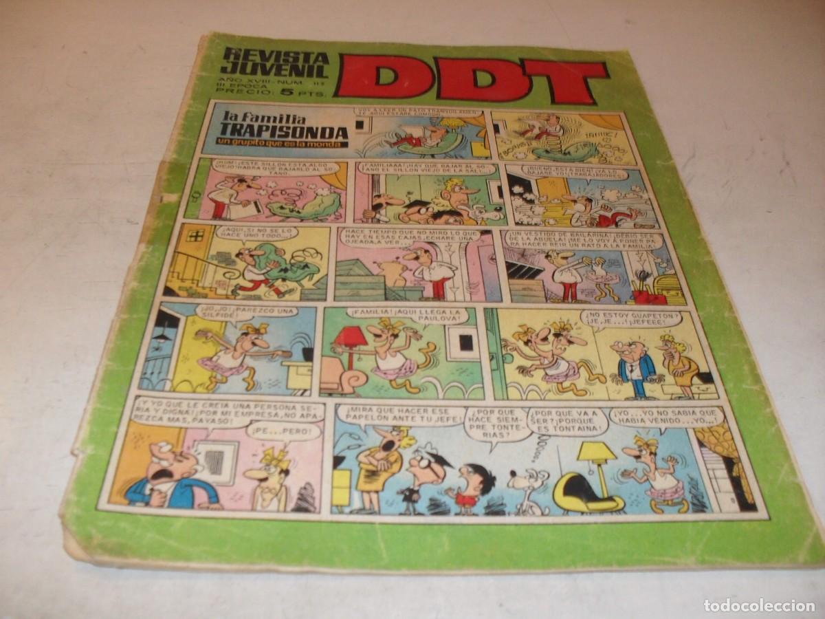 Tebeos: DDT 2&ordf; EPOCA N&ordm; 112,CON EL BOTONES SACARINO EN PAGINA CENTRAL,DE 551,BRUGUERA,1967