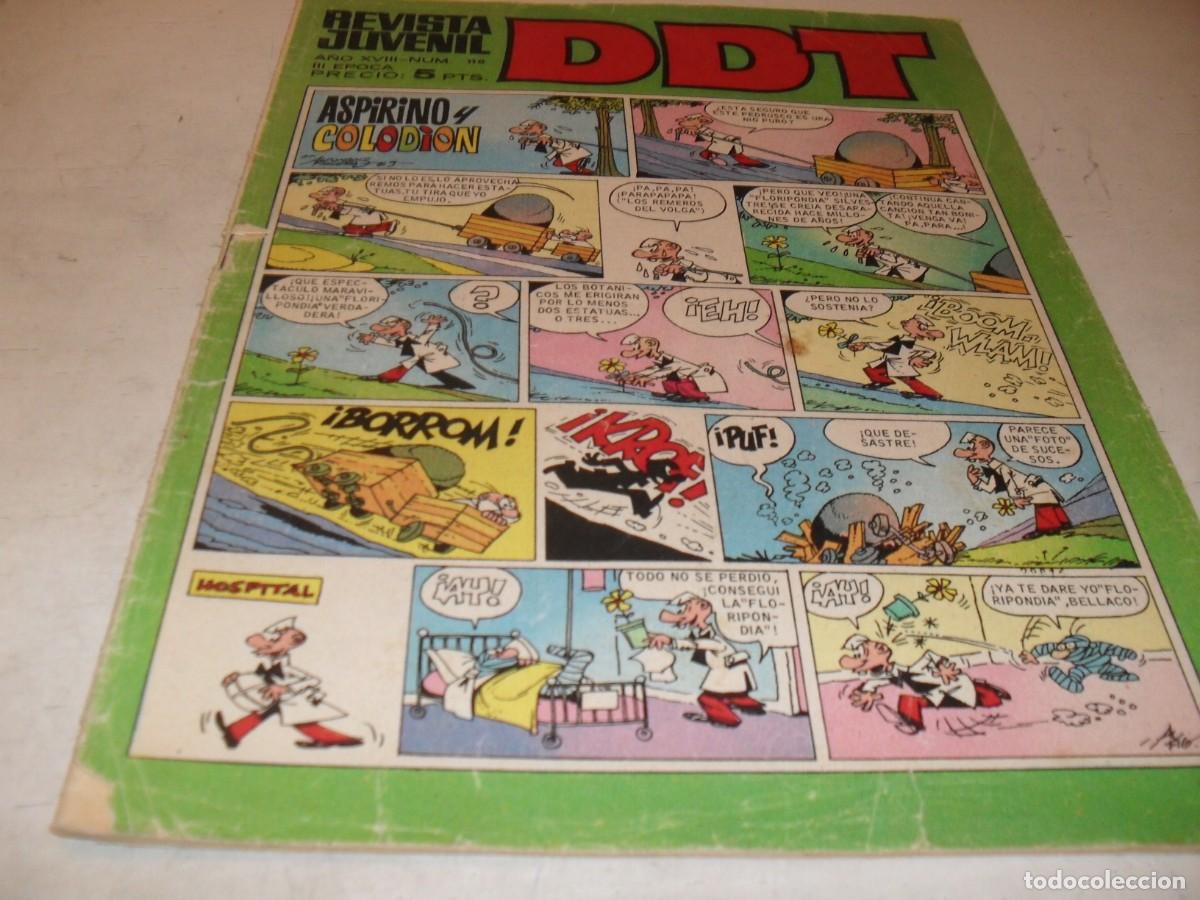 Tebeos: DDT 2&ordf; EPOCA N&ordm; 110,CON EL BOTONES SACARINO EN PAGINA CENTRAL,DE 551,BRUGUERA,1967