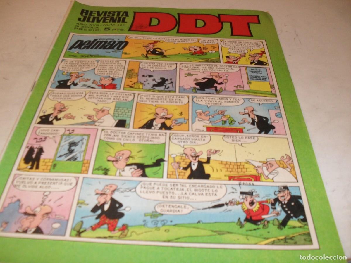 Tebeos: DDT 2&ordf; EPOCA N&ordm; 104,CON AVENTURA DE DOMINGON,DE GOSSET,DE 551,BRUGUERA,1967
