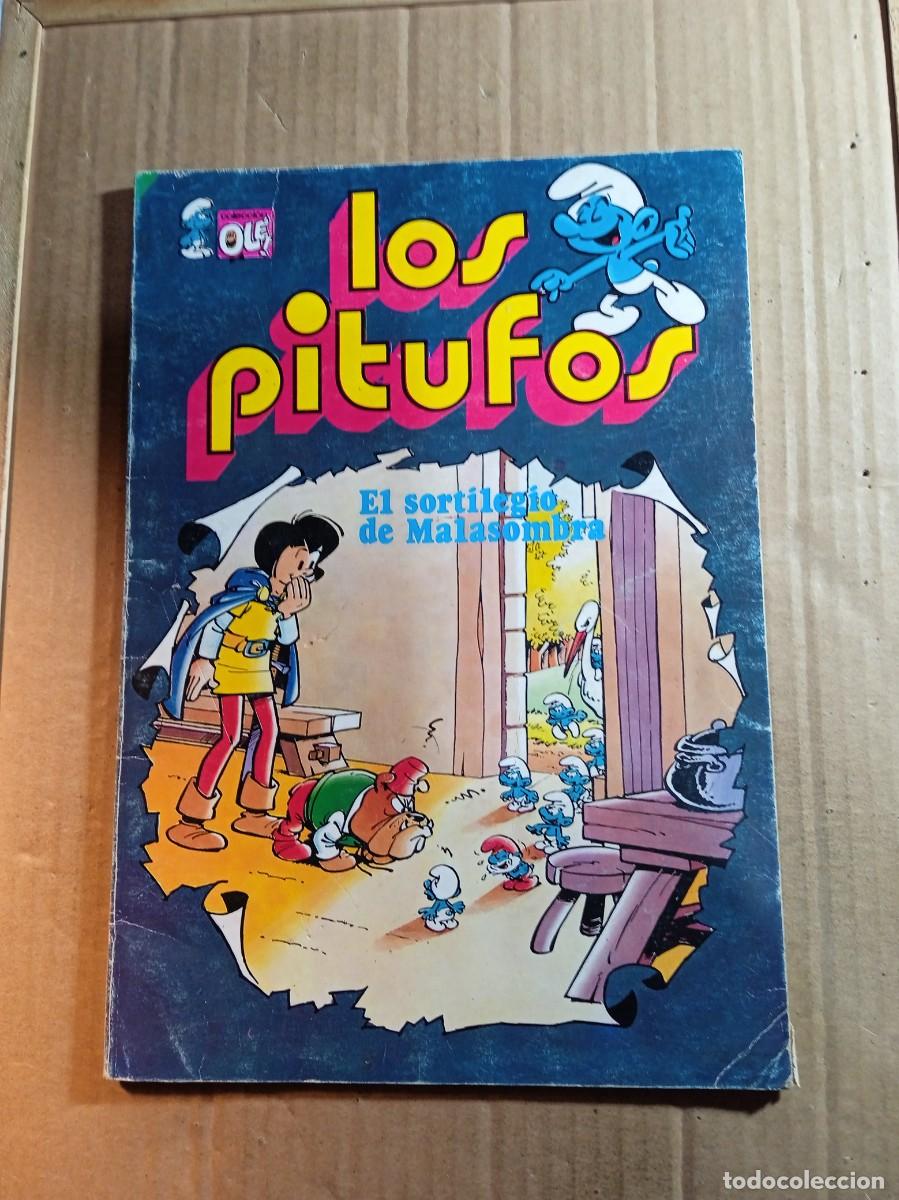 Tebeos: TEBEO DE OLE LOS PITUFOS EN EL SORTILEGIO DE MALASOMBRA DEL A&Ntilde;O 1983 N&ordm; 12
