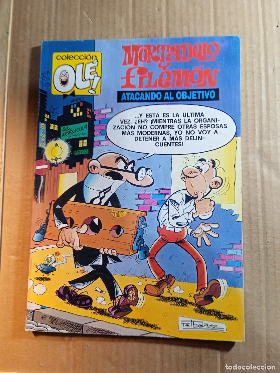Tebeos: TEBEO DE OLE MORTADELO Y FILEMON EN ATACANDO AL OBJETIVO DEL A&Ntilde;O 1992 N&ordm; 198 - M. 238