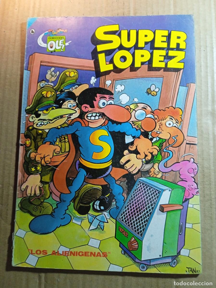Tebeos: TEBEO DE OLE SUPER LOPEZ EN LOS ALIENIGENAS DEL A&Ntilde;O 1986 N&ordm; 4