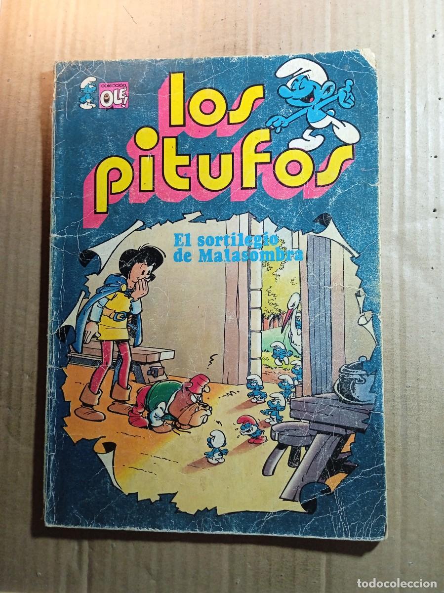 Tebeos: TEBEO DE OLE LOS PITUFOS EN EL SORTILEGIO DE MALASOMBRA DEL A&Ntilde;O 1980 N&ordm; 12