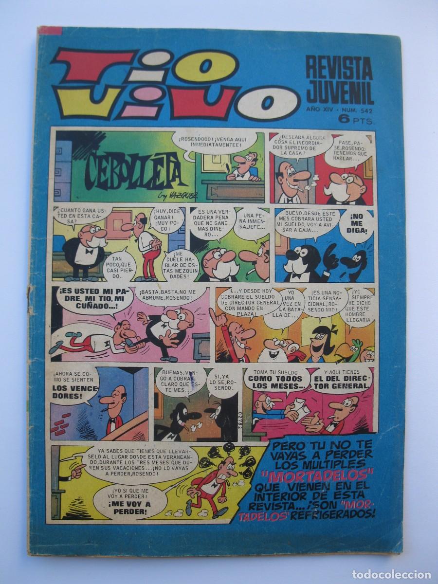 Tebeos: TIO VIVO - A&Ntilde;O XIV - N&ordm; 542 - EDITORIAL BRUGUERA - A&Ntilde;O 1971.