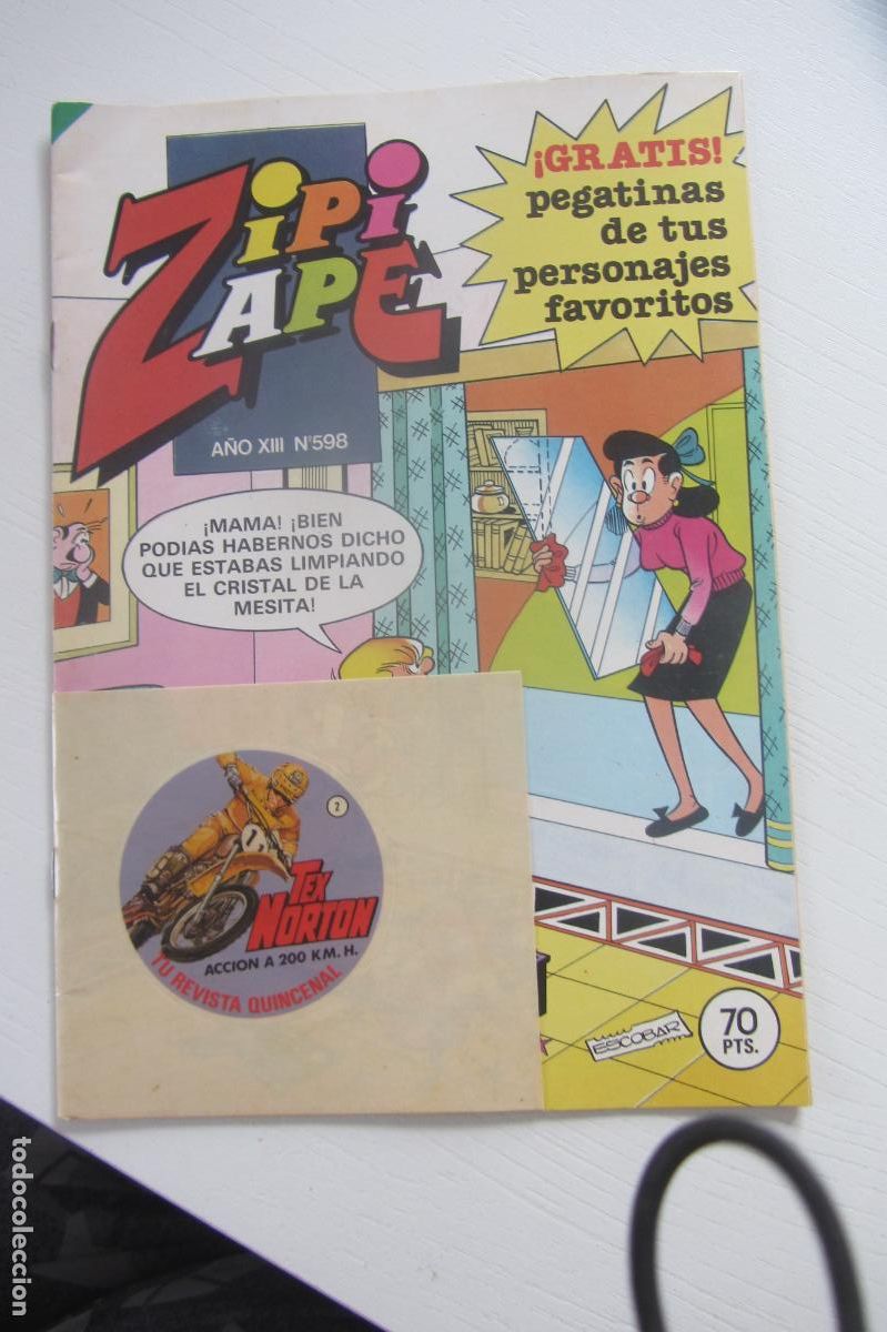 Tebeos: ZIPI ZAPE N&ordm; 598 A&Ntilde;O XIII 70 PTS. BRUGUERA 1984 conserva pegatinas arx70
