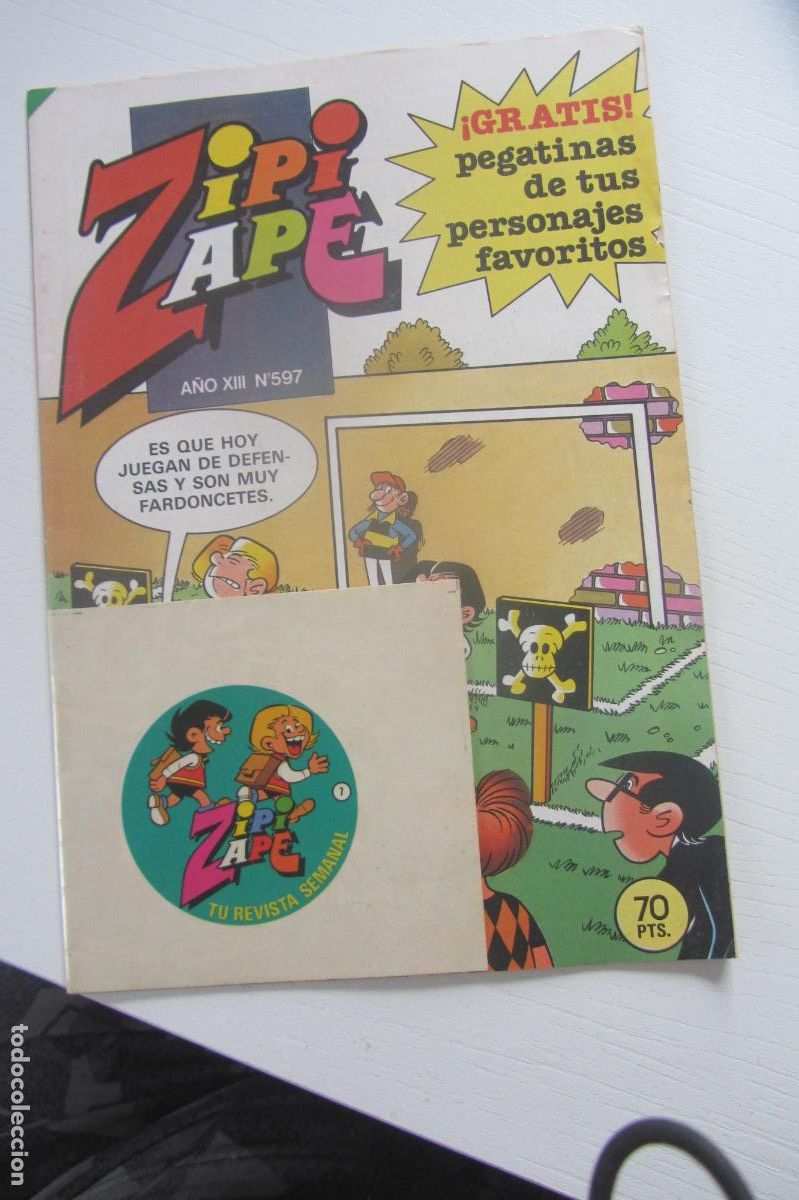 Tebeos: ZIPI ZAPE N&ordm; 597 A&Ntilde;O XIII 70 PTS. BRUGUERA 1984 conserva pegatinas arx70