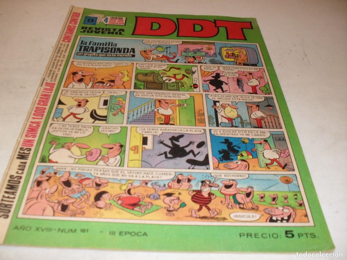 Tebeos: DDT 2&ordf; EPOCA N&ordm; 101,EN INTERIOR ANUNCIO DE KIKO Y NANCY,DE FAMOSA,DE 551,BRUGUERA,1967