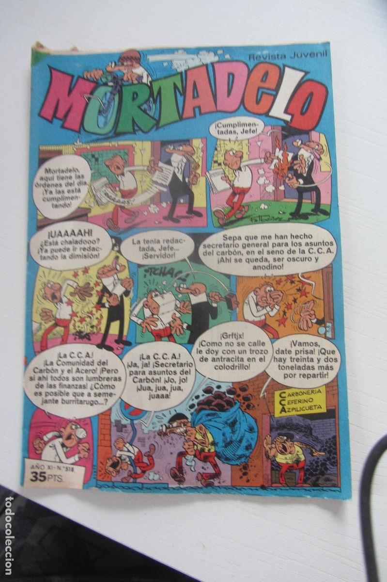 Tebeos: MORTADELO. A&Ntilde;O XI N&ordm; 518 EDITORIAL BRUGUERA arx70