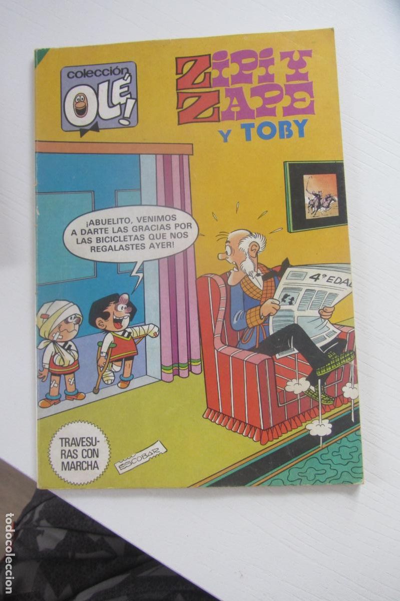 Tebeos: OL&Eacute;!. ZIPI Y ZAPE. N&ordm; 281 TOBY EN TRAVESURAS CON MARCHA BRUGUERA. 1&ordf; EDICI&Oacute;N 1983 arx70