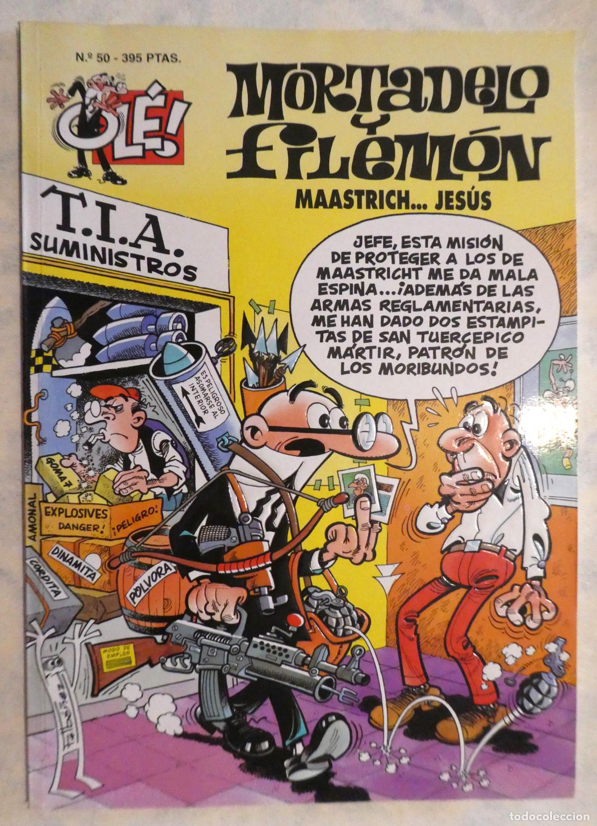 Tebeos: Mortadelo y Filem&oacute;n MAASTRICH... JES&Uacute;S N&ordm; 50, 2&ordf; edici&oacute;n 1995