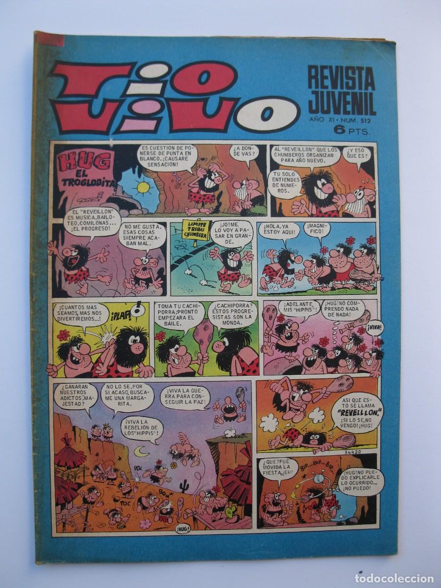 Tebeos: TIO VIVO - A&Ntilde;O XIII - N&ordm; 512 - EDITORIAL BRUGUERA - A&Ntilde;O 1970.