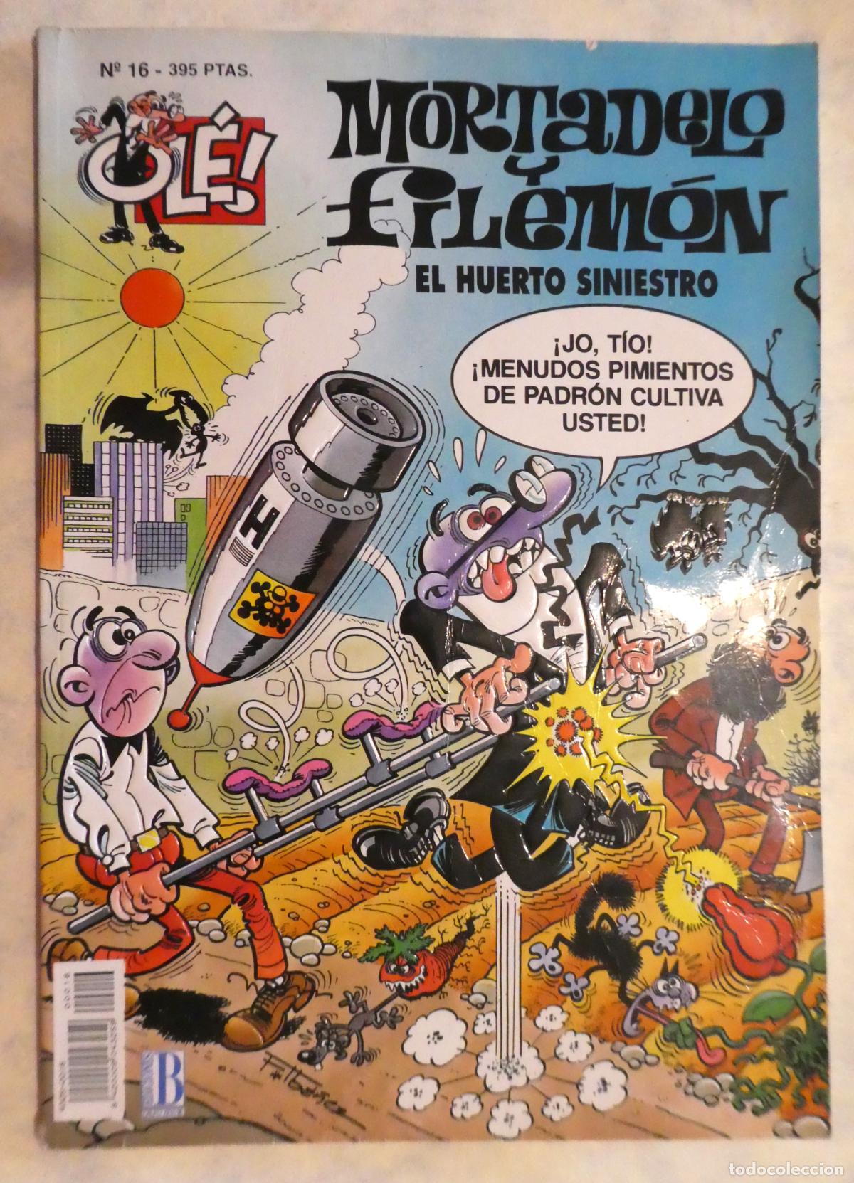 Tebeos: Mortadelo y Filem&oacute;n EL HUERTO SINIESTRO ,N&ordm; 16 2&ordf; edici&oacute;n 1996
