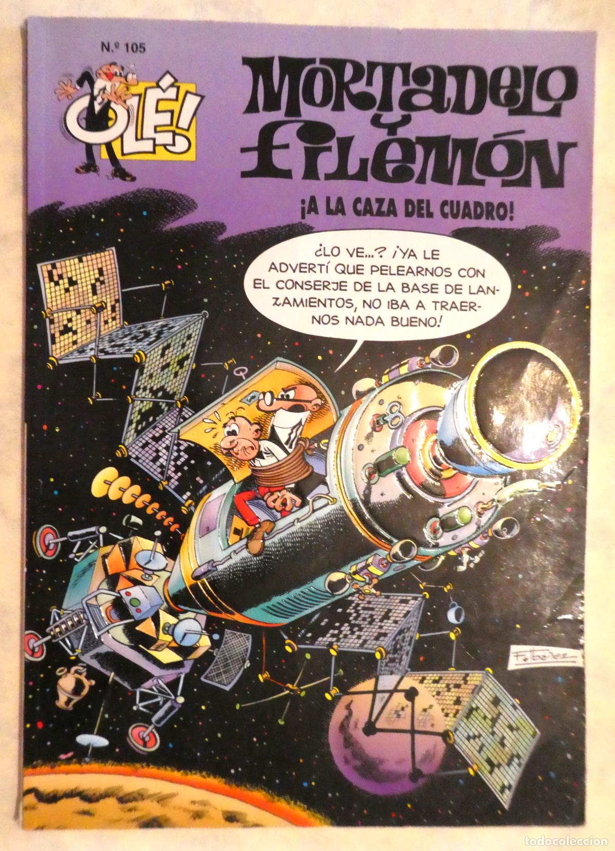 Tebeos: Mortadelo y Filem&oacute;n A LA CAZA DEL CUADRO ,N&ordm; 105 1&ordf; edici&oacute;n 1995