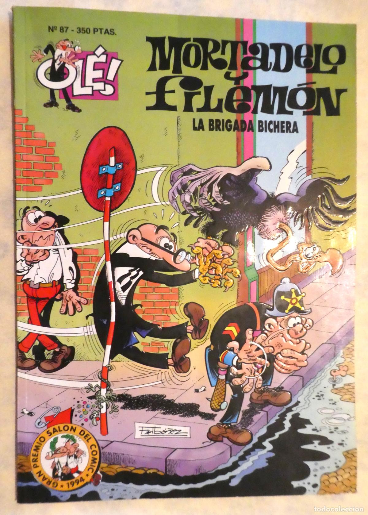 Tebeos: Mortadelo y Filem&oacute;n LA BRIGADA BICHERA, N&ordm; 87 1&ordf; edici&oacute;n 1994