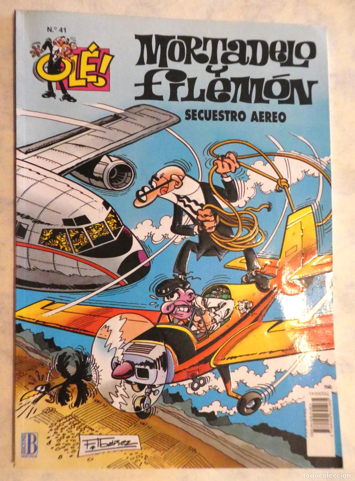 Tebeos: MORTADELO Y FILEM&Oacute;N SECUESTRO AEREO N&ordm; 41, 2&ordf; edicion 1996