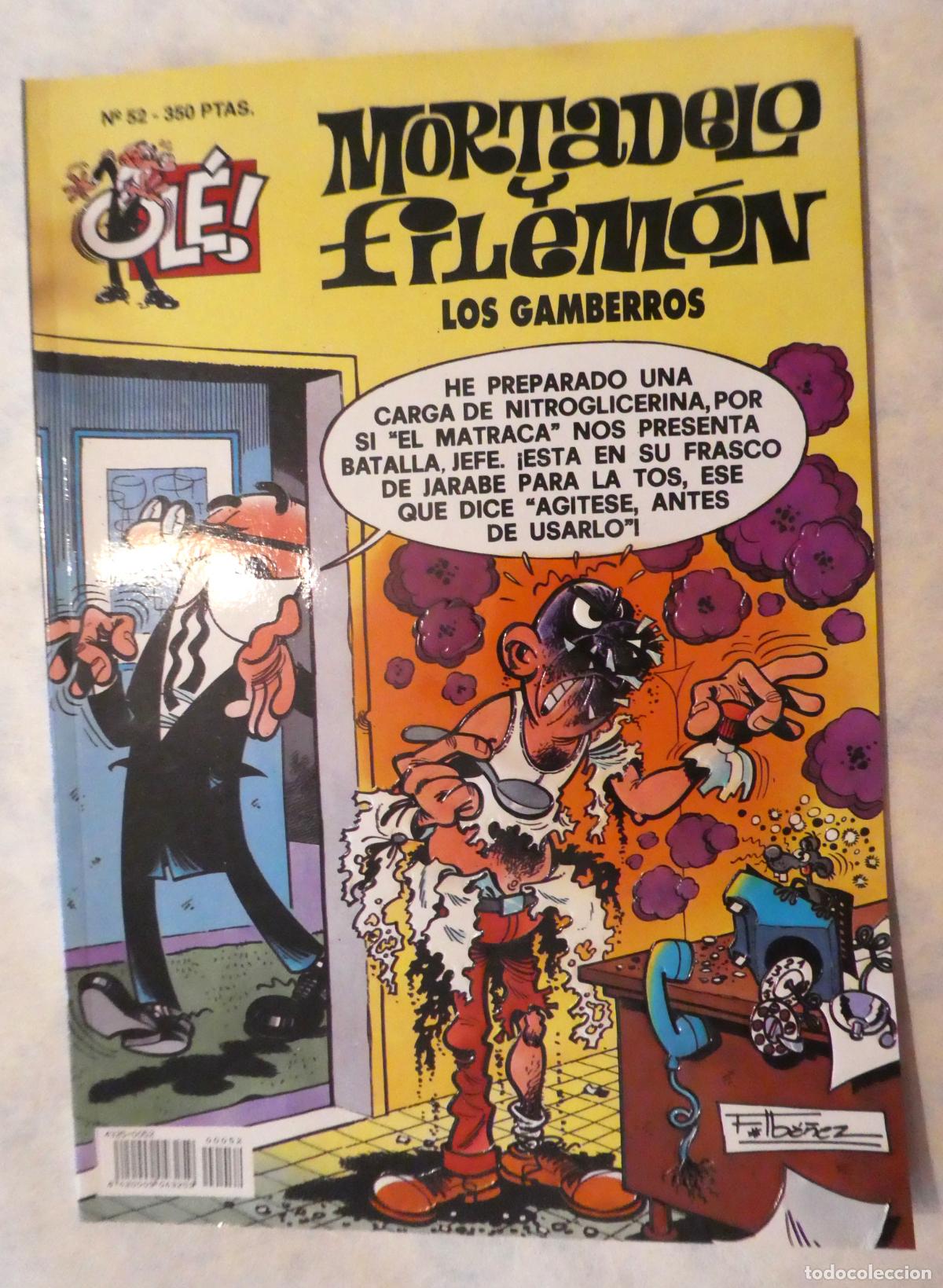 Tebeos: MORTADELO Y FILEM&Oacute;N LOS GAMBERROS. N.&ordm; 52, 1&ordf; edicion 1994