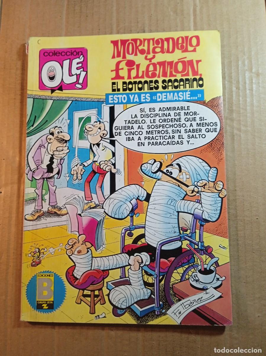 Tebeos: TEBEO DE OLE MORTADELO Y FILEMON EL BOTONES SACARINO EN ESTA YA ES DEMASIE. A&Ntilde;O 1991 N&ordm; 187 - M. 227
