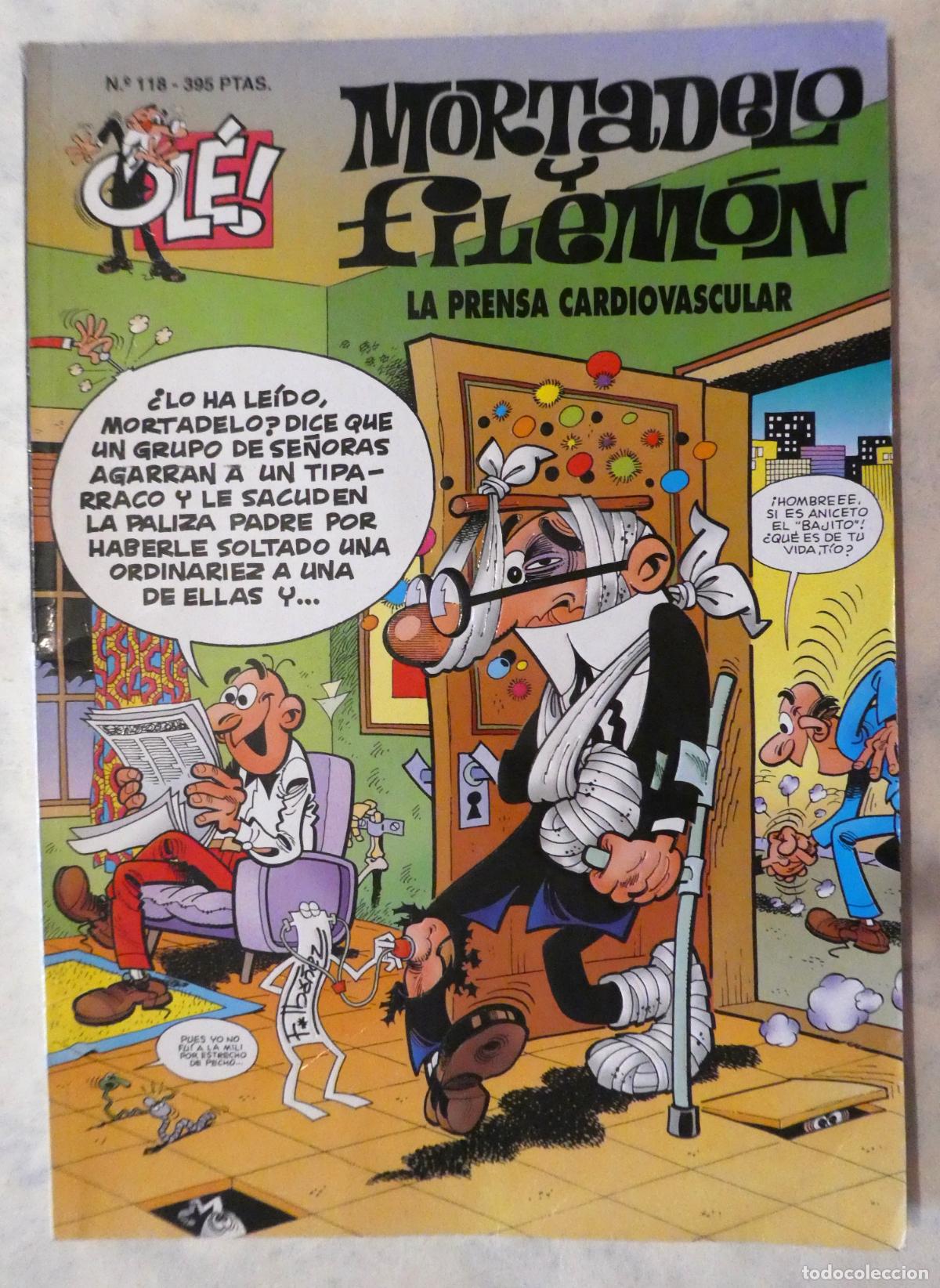 Tebeos: MORTADELO Y FILEM&Oacute;N LA PRENSA CARDIOVASCULAR . N.&ordm; 118, 1&ordf; edicion 1996
