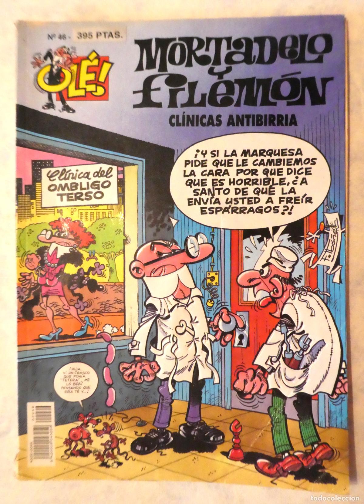 Tebeos: MORTADELO Y FILEM&Oacute;N CLINICAS ANTIBIRRIA N.&ordm; 46, 1&ordf; edicion 1994