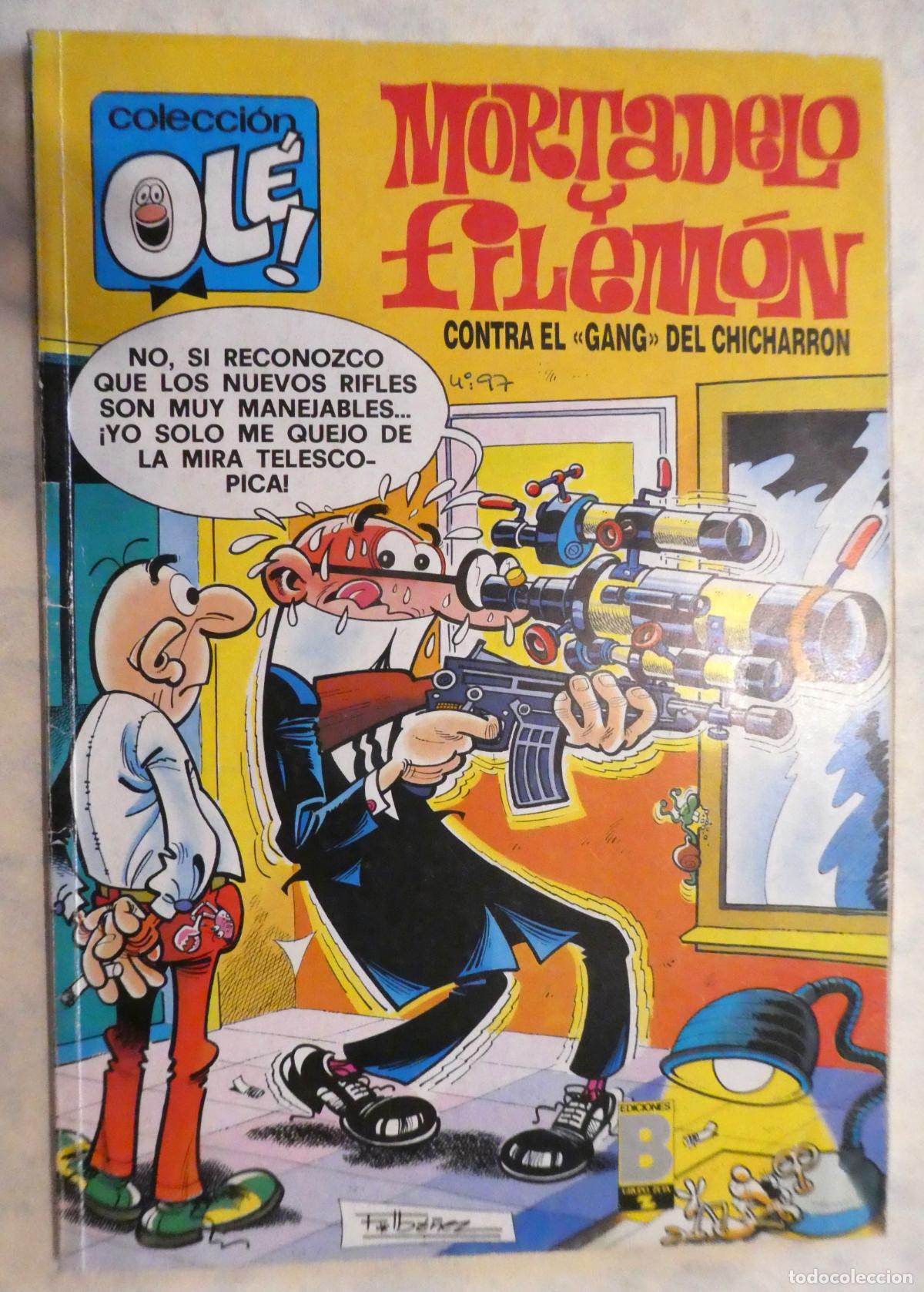 Tebeos: MORTADELO Y FILEM&Oacute;N Contra el &rdquo;Gang&rdquo; del Chicharr&oacute;n , 2&ordf; edicion 1989