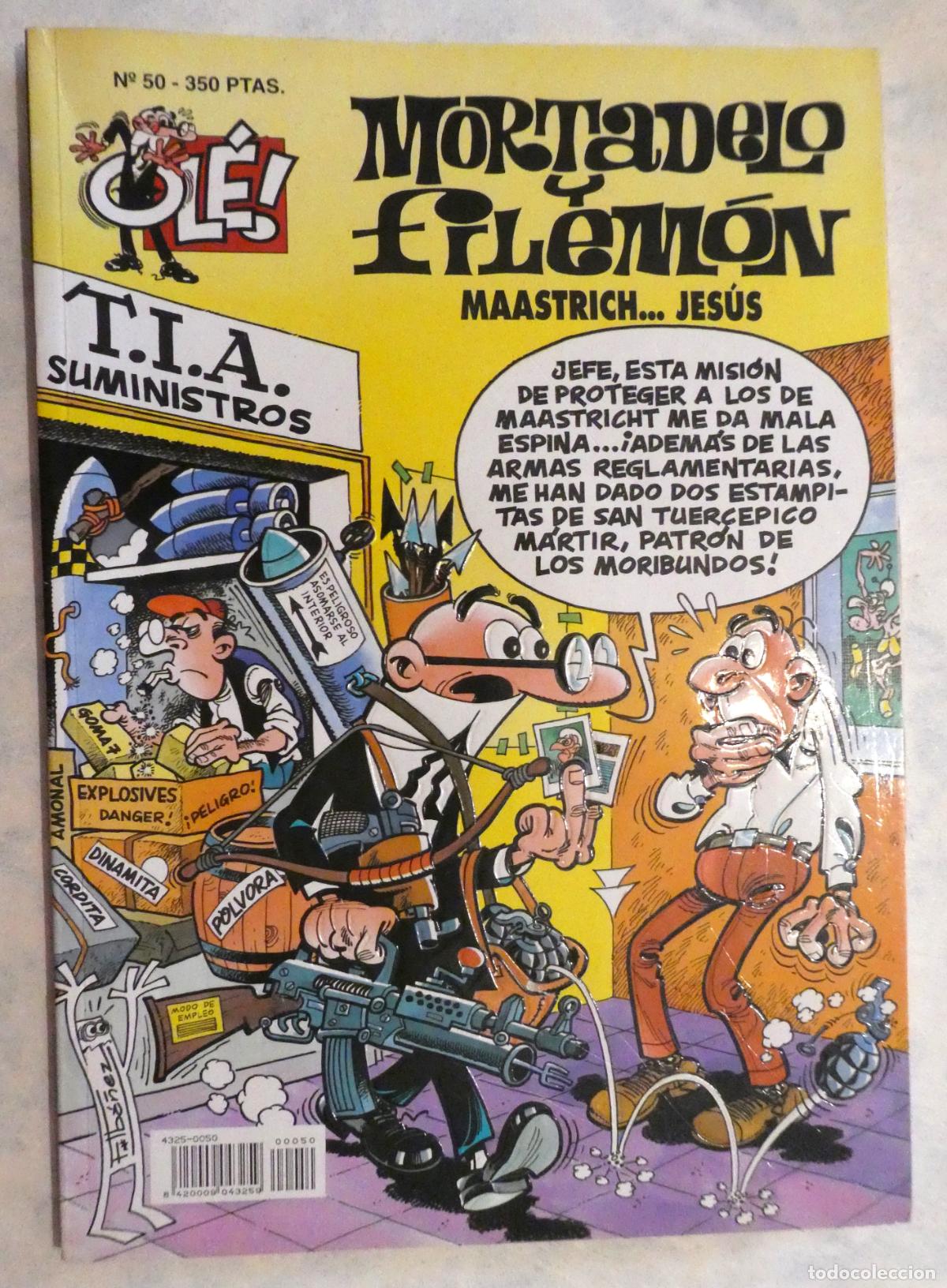 Tebeos: MORTADELO Y FILEM&Oacute;N Maastrich Jes&uacute;s N&ordm; 50 , 1&ordf; edicion 1994