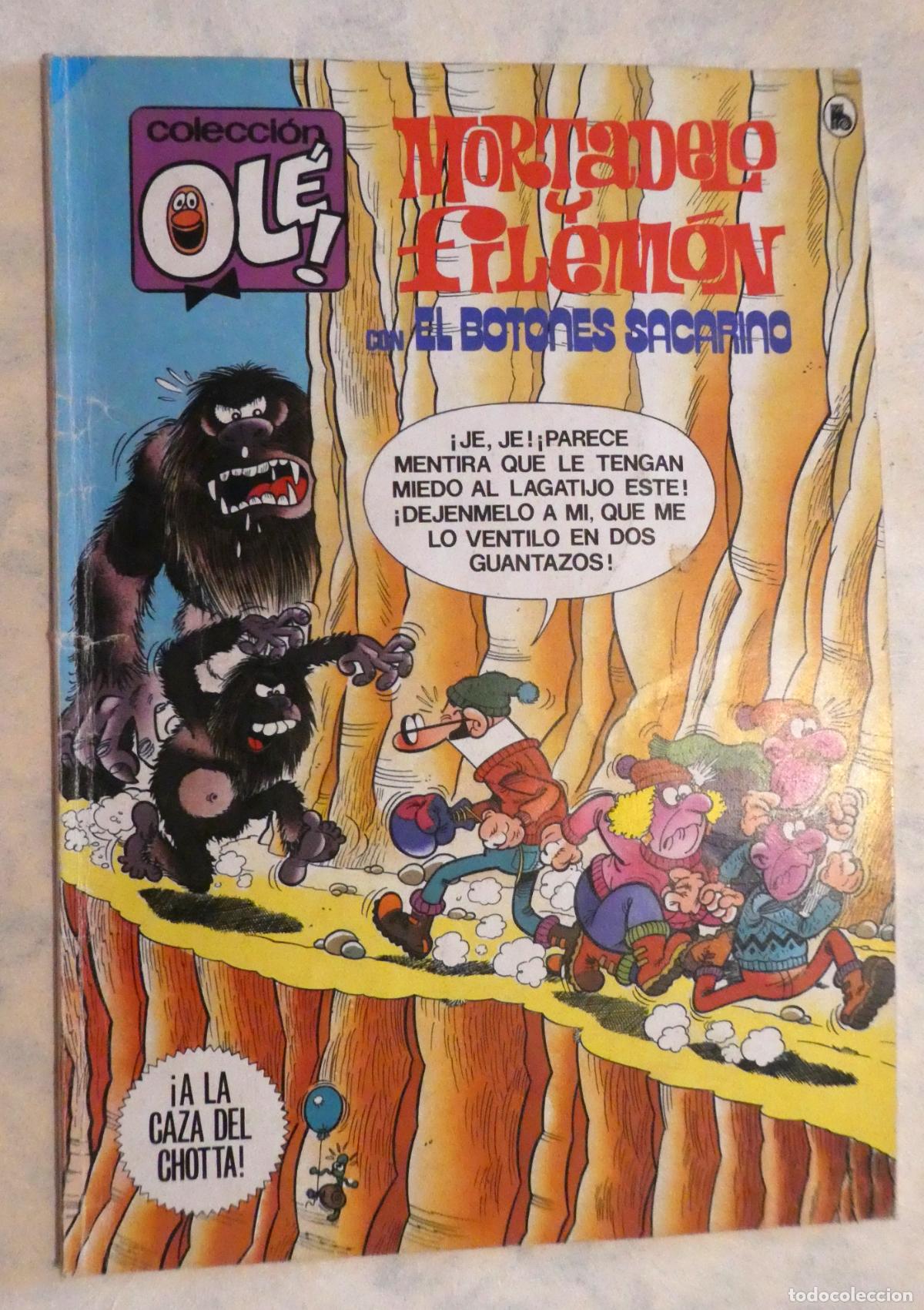 Tebeos: MORTADELO Y FILEMON A la caza del Chotta, 1&ordf; edicion 1985