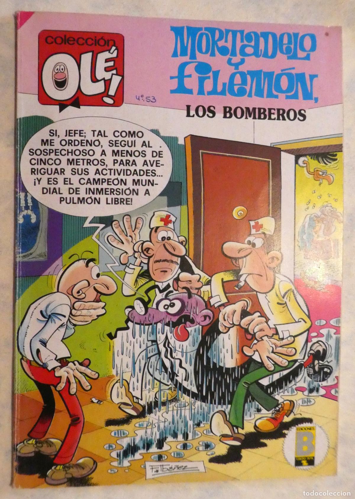Tebeos: MORTADELO Y FILEMON LOS BOMBEROS, 1&ordf; edicion 1989