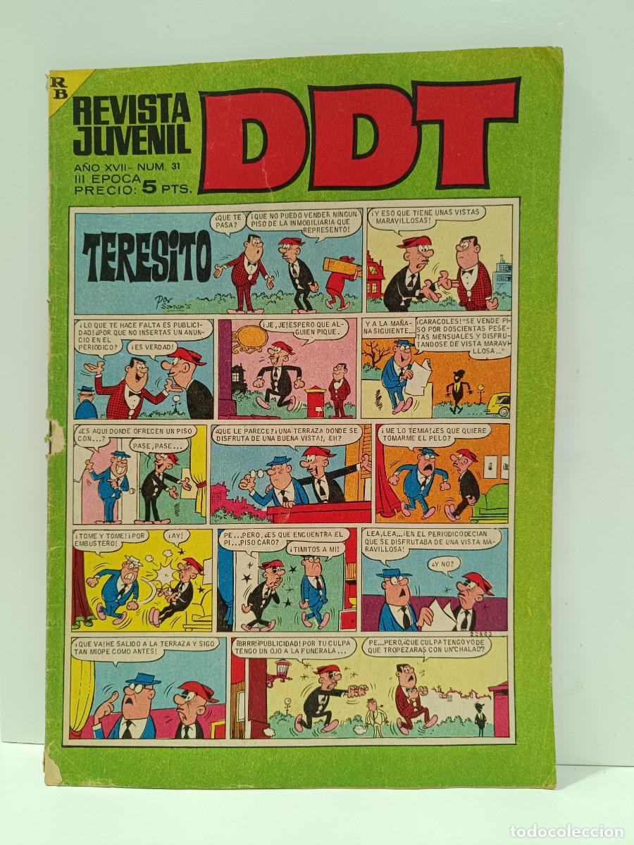 Tebeos: REVISTA JUVENIL DDT A&Ntilde;O XVII - NUMERO 31 - III EPOCA EDITORIAL BUIGAS VER FOTOS