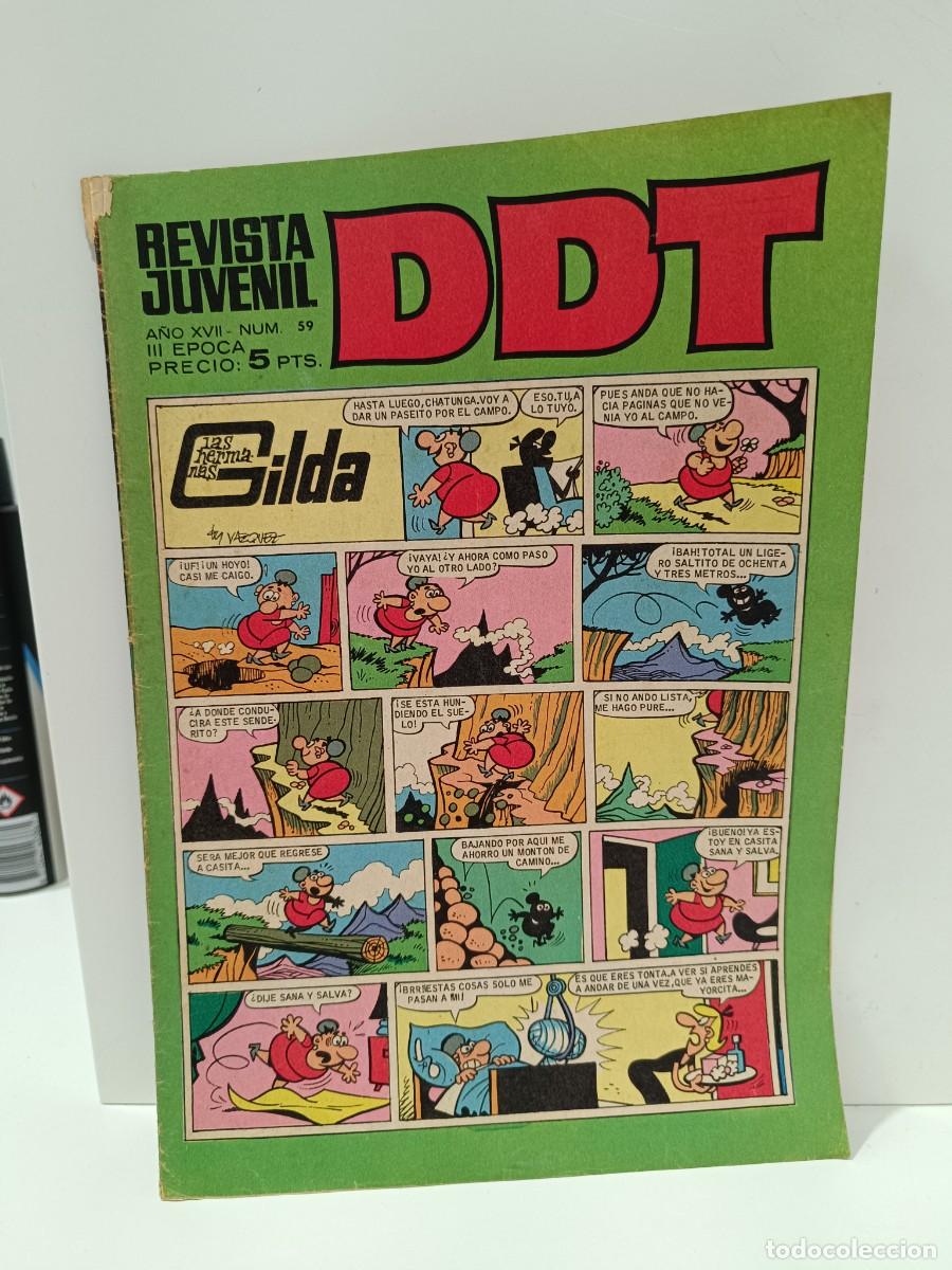 Tebeos: REVISTA JUVENIL DDT - NUMERO 59 - III EPOCA EDITORIAL BUIGAS VER FOTOS