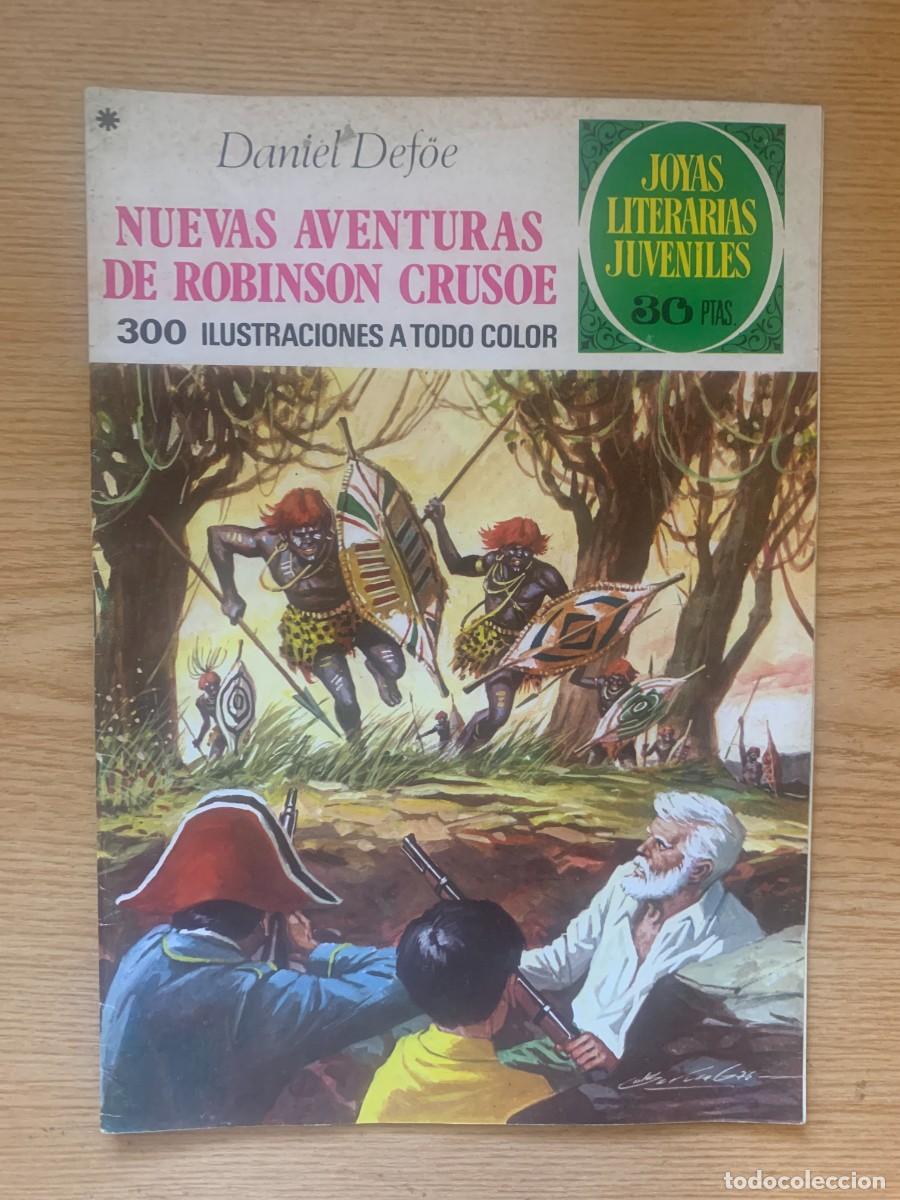 Tebeos: Joyas Literarias Juveniles n&ordm; 165: Nuevas Aventuras de Robinson Crusoe - Excelente Estado
