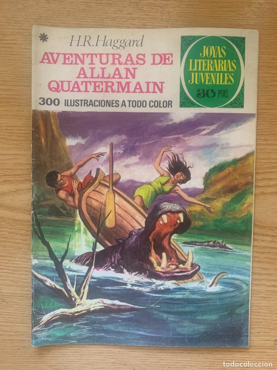 Tebeos: Joyas Literarias Juveniles n&ordm; 160: Aventuras de Allan Quatermain - Muy Buen Estado