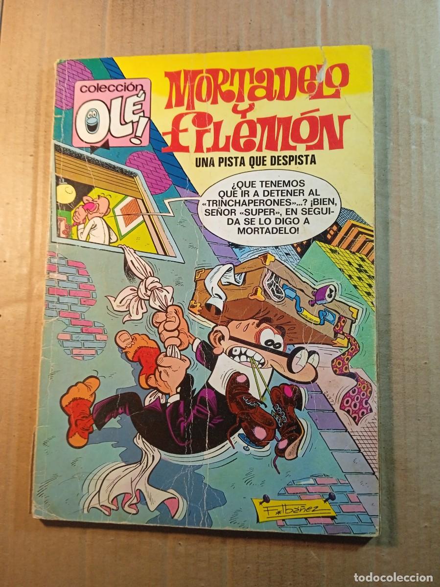 Tebeos: TEBEO DE OLE MORTADELO Y FILEMON EN UNA PISTA QUE DESPISTA DEL A&Ntilde;O 1976 N&ordm; 103 (NUMERO EN EL LOMO)