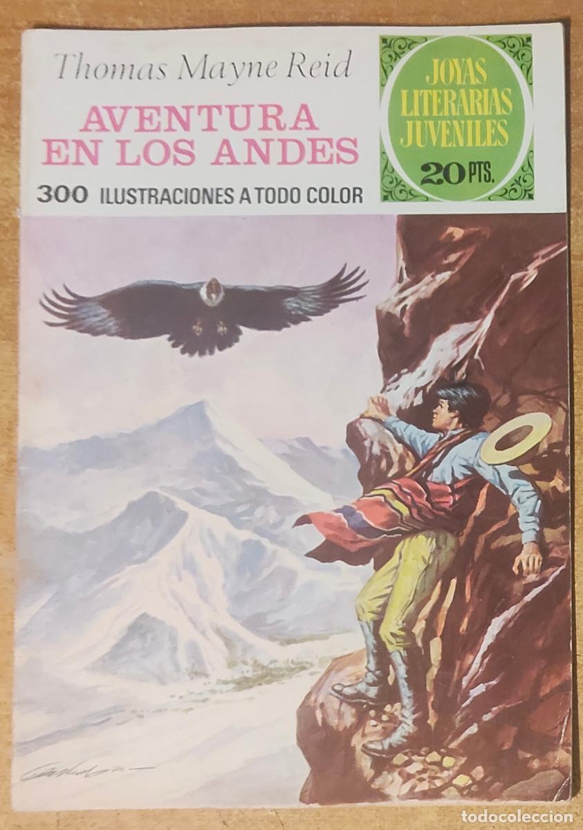 Tebeos: TEBEO JOYAS LITERARIAS JUVENILES THOMAS MAYNE REID AVENTURA EN ANDES N&ordm; 130 ED. BRUGUERA 1975 1&ordf; ED
