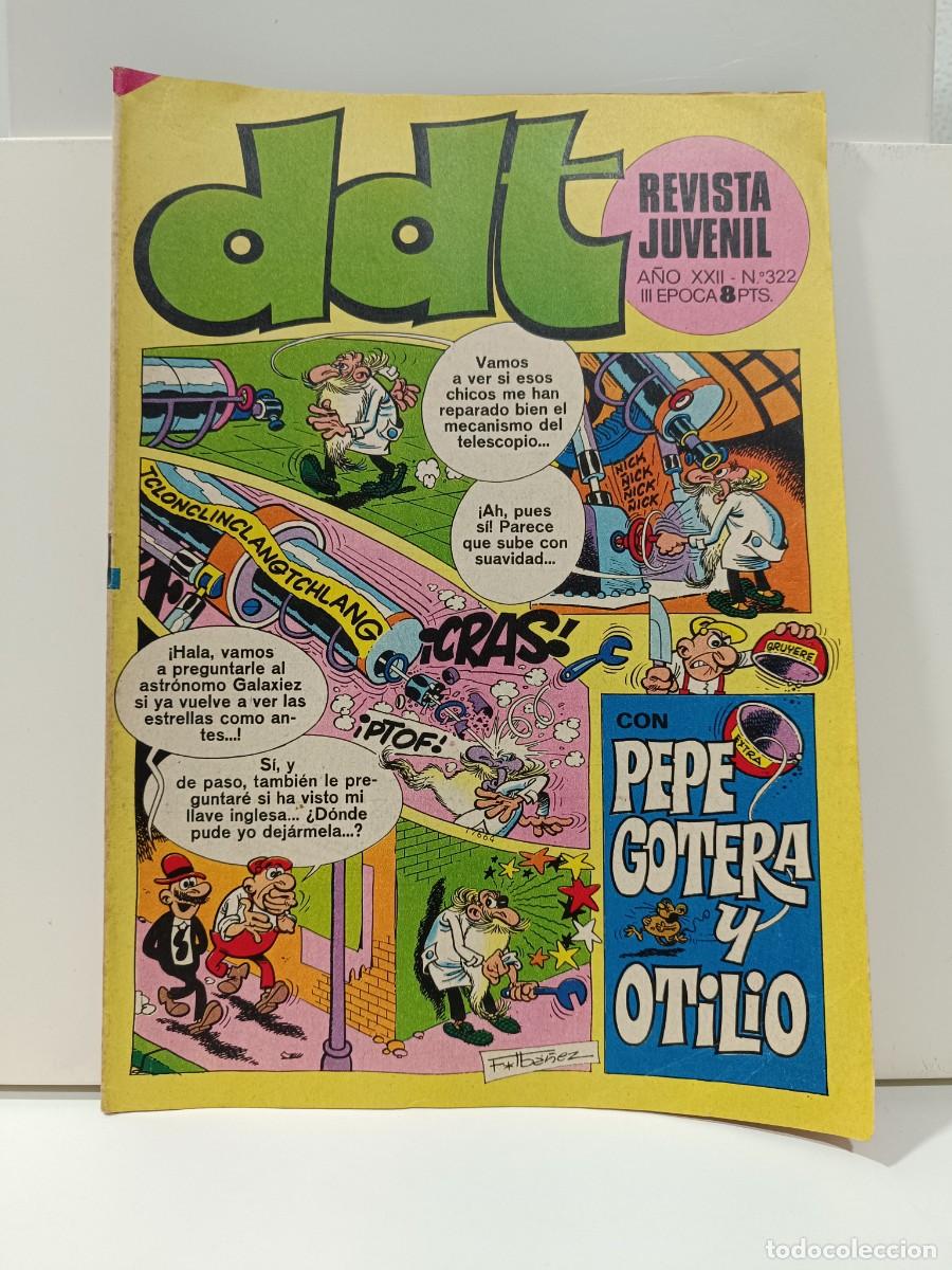 Tebeos: REVISTA JUVENIL DDT - NUMERO 322 - III EPOCA EDITORIAL BUIGAS VER FOTOS