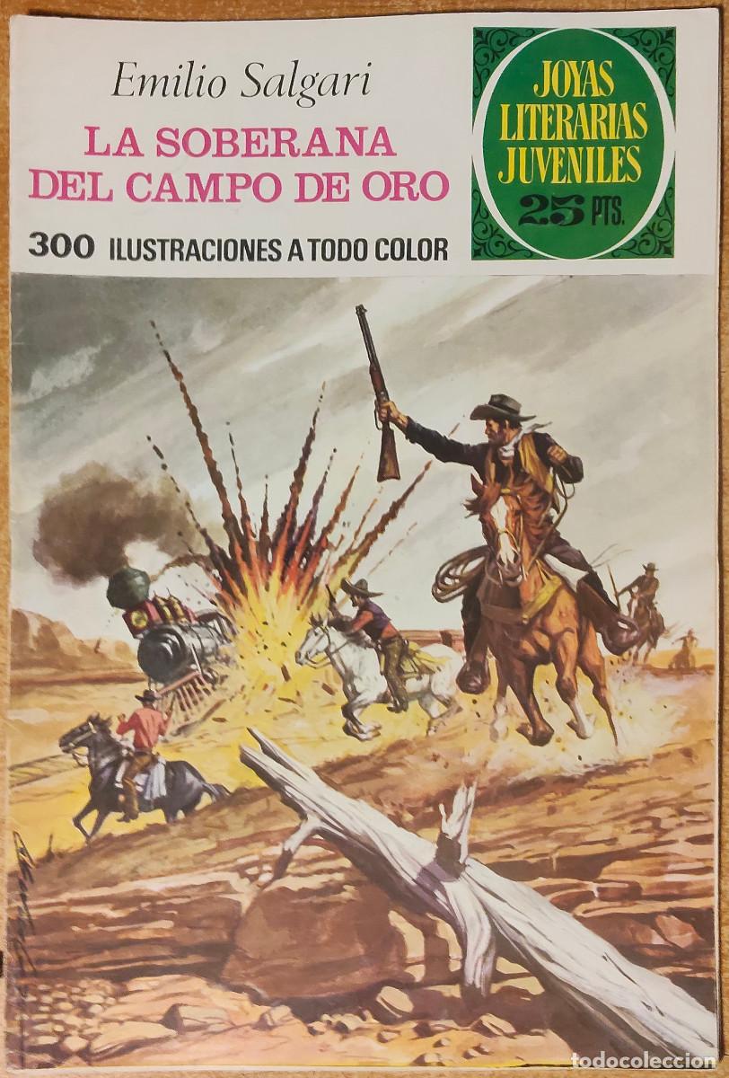 Tebeos: JOYAS LITERARIAS JUVENILES &rdquo;La soberana del campo de oro&rdquo; de Emilio Salgari (Ed. Bruguera) N&ordm; 153
