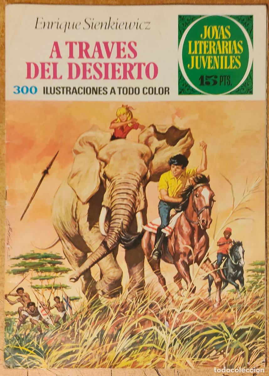 Tebeos: Joyas Literarias Juveniles n&ordm; 22: A Trav&eacute;s del Desierto de Enrique Sienkiewicz - D2 1&ordf; Edici&oacute;n 1970