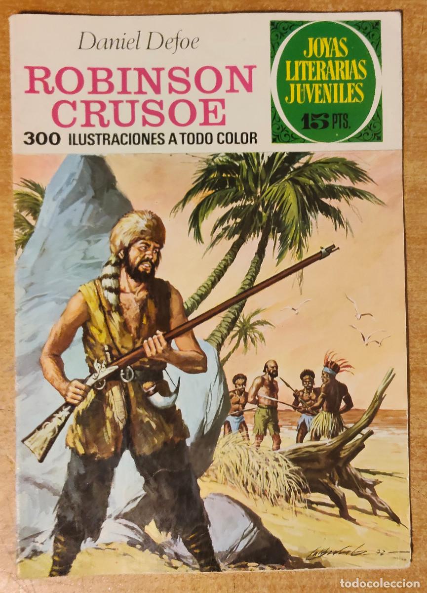Tebeos: JOYAS LITERARIAS JUVENILES - N&ordm; 53 - ROBINSON CRUSOE - DANIEL DEFOE - BRUGUERA - A&Ntilde;O 1972.