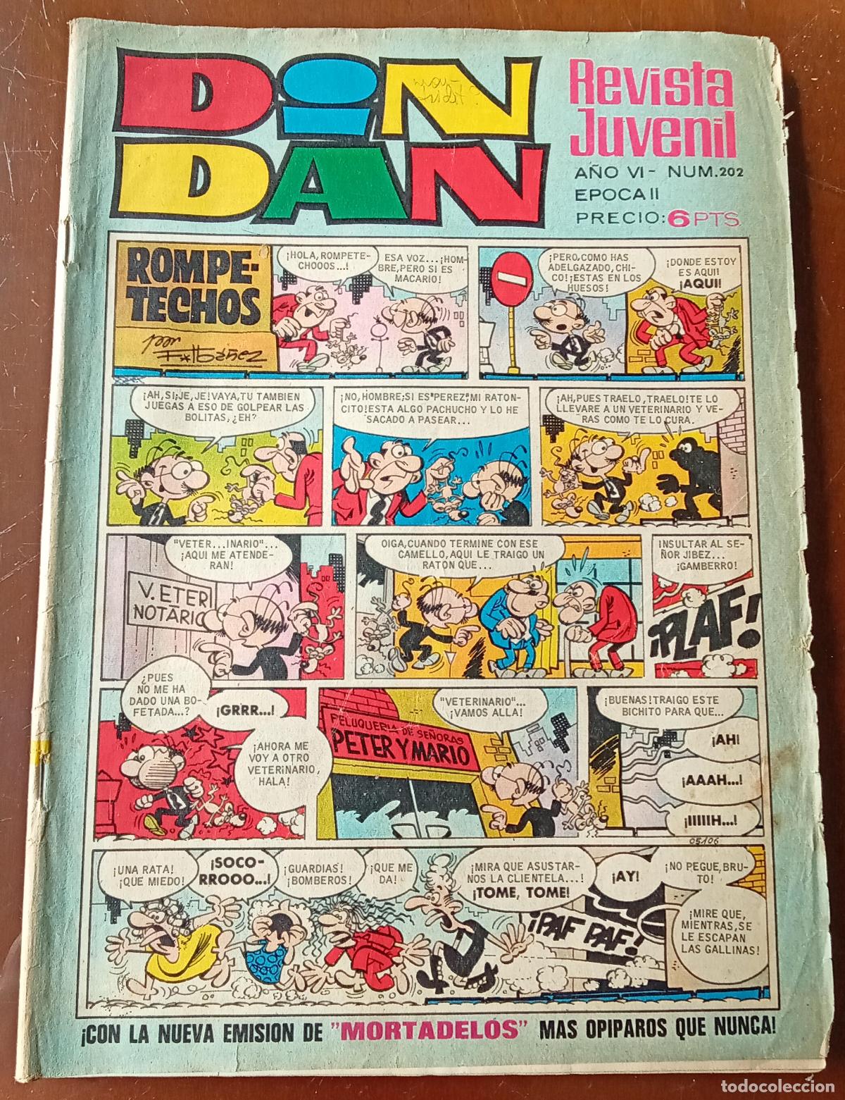 Tebeos: DIN DAN, 202. LITERACOMIC. PEDIDO MINIMO 6&euro;