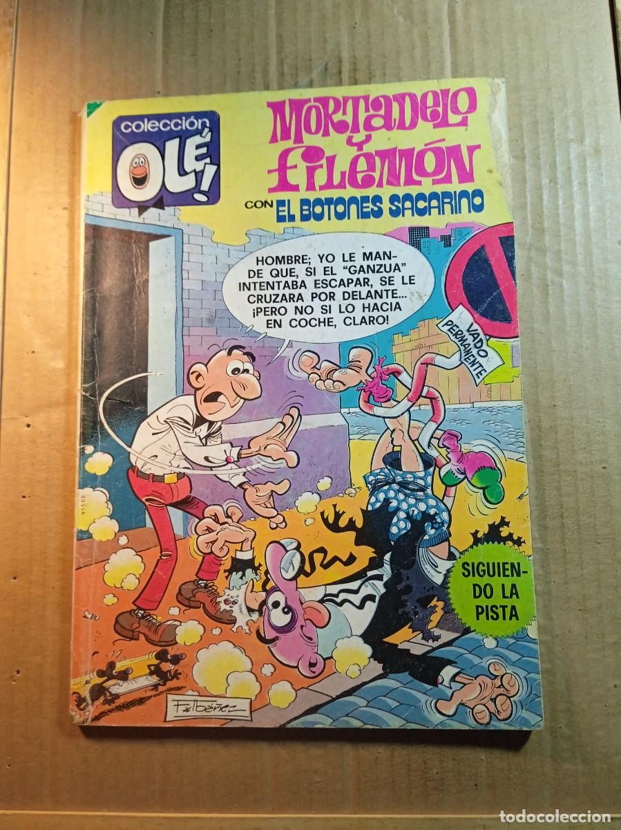 Tebeos: TEBEO DE OLE MORTADELO Y FILEMON CON EL BOTONES SACARINO EN SIGUIENDO LA PISTA DEL A&Ntilde;O 1980 N&ordm; 202