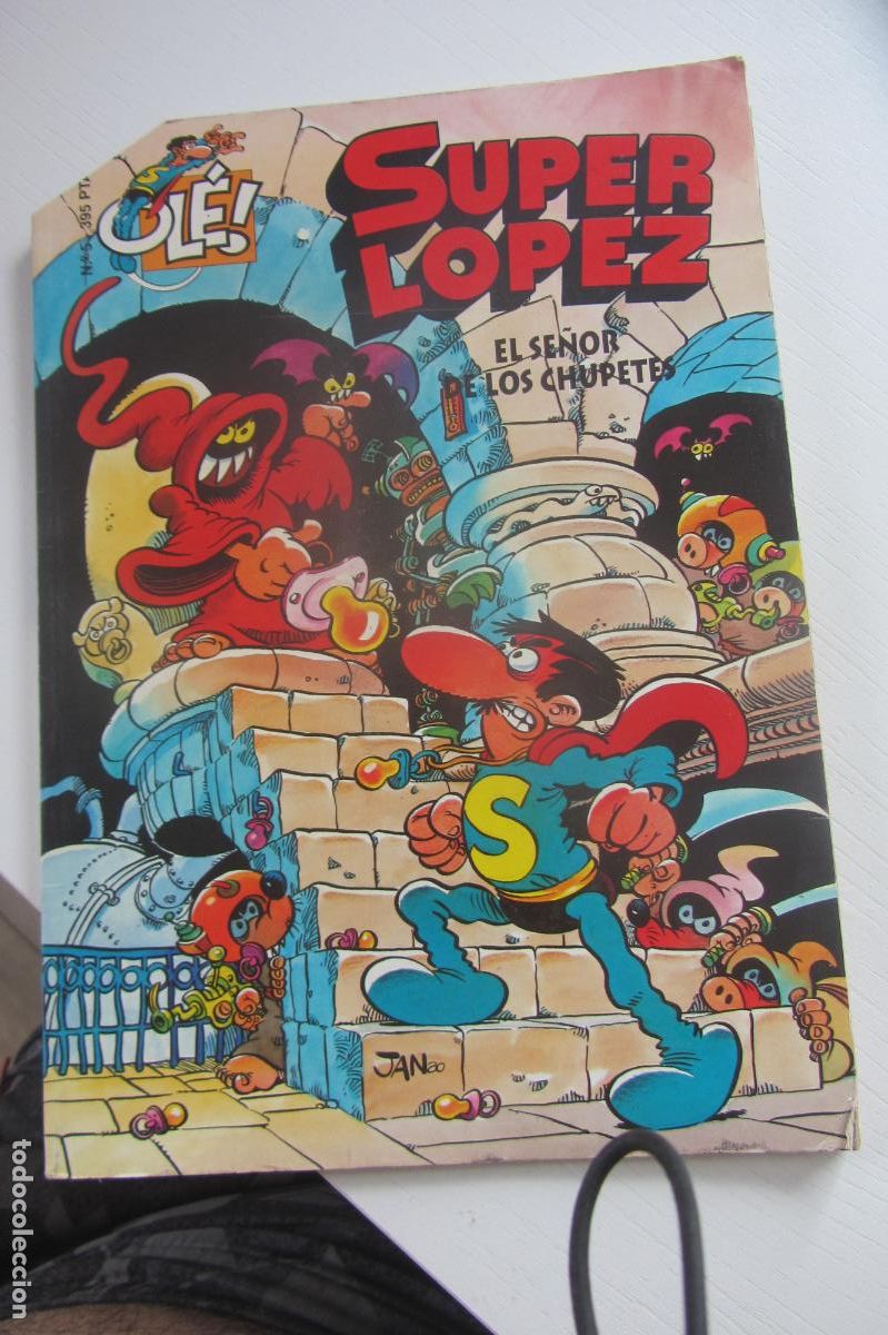 Tebeos: OL&Eacute;! SUPER L&Oacute;PEZ n&ordm; 5: el se&ntilde;or de los chupetes 1&ordf; edici&oacute;n 1996 FORMATO GRANDE EDICIONES B. arx322