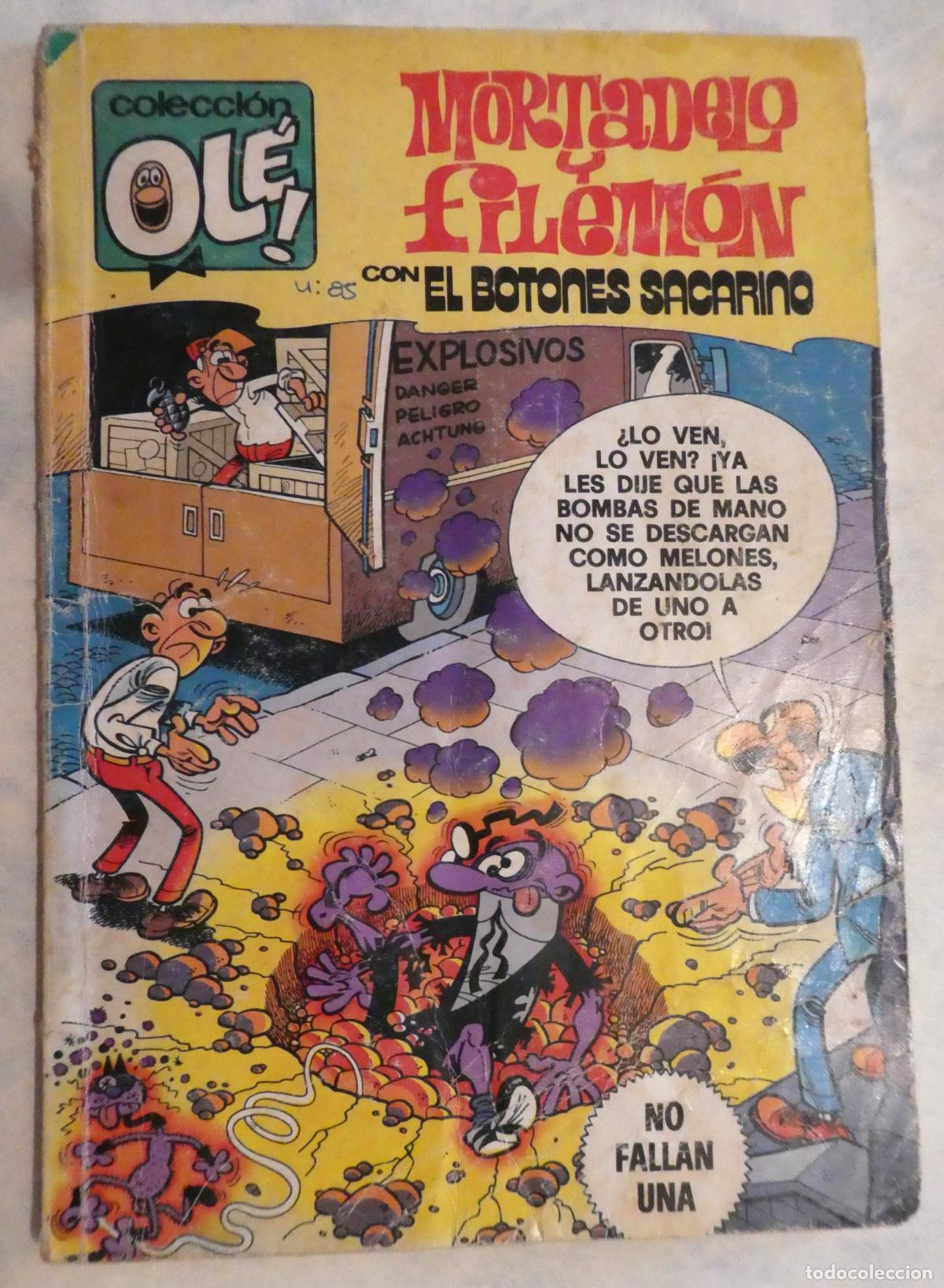 Tebeos: Mortadelo y Filem&oacute;n con el Botones Sacarino , 1&ordf; edicion 1980