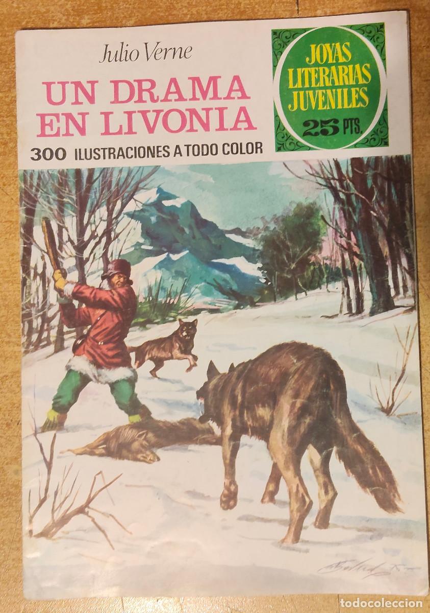Tebeos: JOYAS LITERARIAS JUVENILES N&ordm; 161 - 1&ordf; EDICI&Oacute;N 1976 - JULIO VERNE - UN DRAMA EN LIVONIA