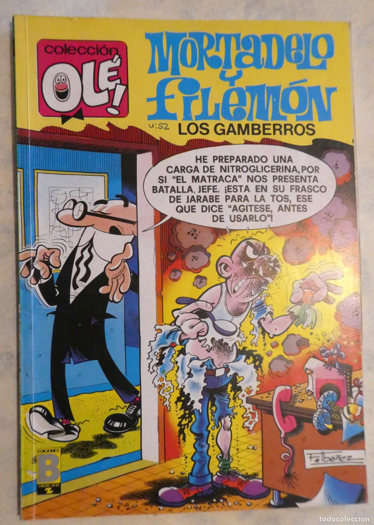 Tebeos: Mortadelo y Filem&oacute;n LOS GAMBERROS , 1&ordf; edicion 1989