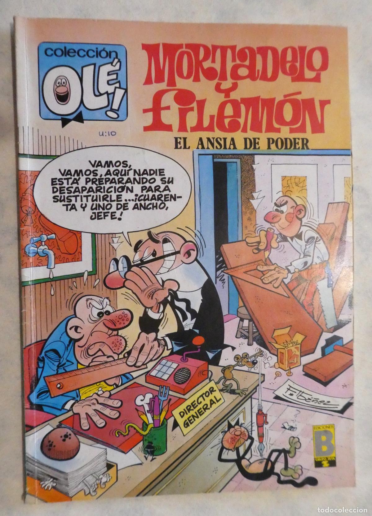 Tebeos: Mortadelo y Filem&oacute;n EL ANSIA DE PODER, 1&ordf; edicion 1990